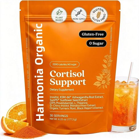 Harmonia Organic Cortisol Cocktail, Cortisol Support Supplement for Women, Stress Relief, Weight Management & Sleep Support in Saudi Arabia