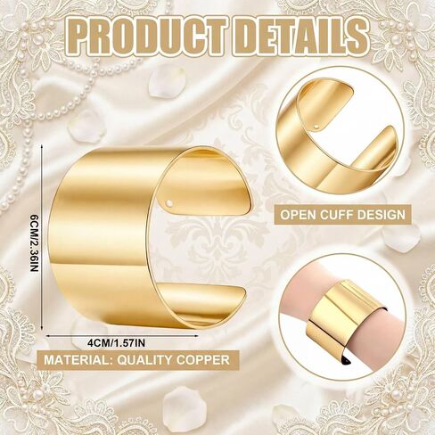 Liliaafar 10 Pcs Corsage Wristlet Bracelet Bands for Women Cuff Bangle Bracelet Wrist Corsage DIY Wedding Wristband Wide Open Adjustable Accessory for Wedding Bridal Party Prom in Kuwait