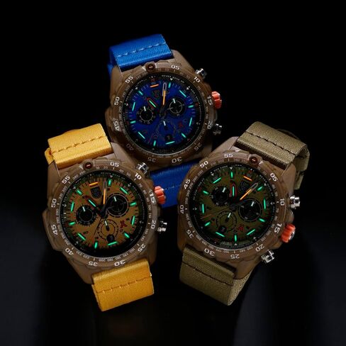 Luminox - Bear Grylls Survival ECO Master 3757.ECO - ساعة رجالية - ساعة خارجية 45 ملم - كوارتز سويسرية - مقاومة للماء حتى عمق 200 متر - حافظة صديقة للبيئة من #Tide Ocean Material - ساعات للرجال - صناعة سويسرية in Kuwait