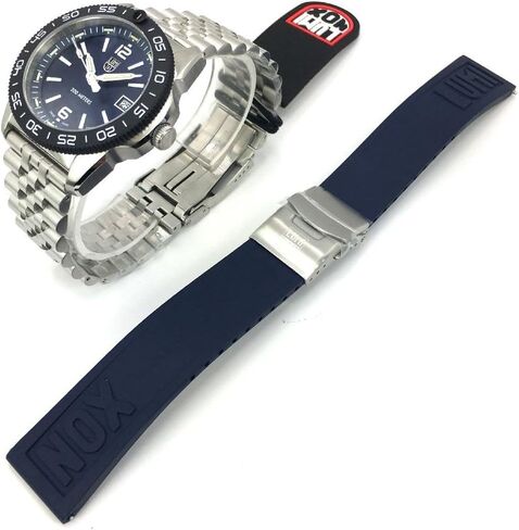 Luminox - Pacific Diver Ripple 3123.M - Mens Watch - 39mm Dive Watch - Swiss Quartz - 200M Water Resistant - Sapphire Crystal - Stainless Steel Case - Sporty Blue Dial - Watches for Men in Kuwait