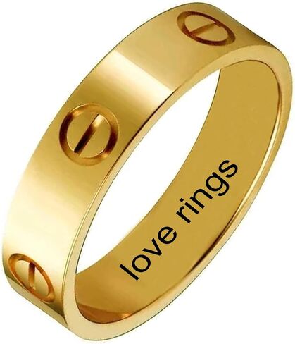 nine-tailed fox Love Ring For Women Men Titanium Steel 18K Gold Jewelry Unisex Adult Wedding Birthday Present Anniversary Best Gifts in Saudi Arabia