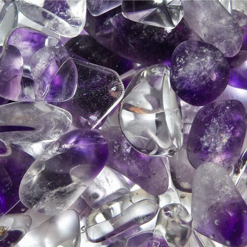 VitaJuwel Gemstone Vial VINO - Handblown Glass Wand with Genuine Amethyst and Clear Quartz to Vitalize Wine and Water in Saudi Arabia