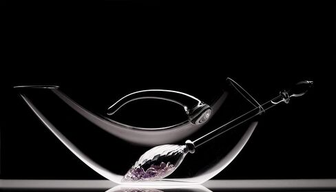 VitaJuwel Gemstone Vial VINO - Handblown Glass Wand with Genuine Amethyst and Clear Quartz to Vitalize Wine and Water in Saudi Arabia