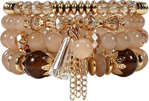 Ardorchid Boho Bracelets Stretchy Stacks Beaded Bracelet for Women Funny Banana Bracelets Heishi Clay Bracelet Friendship Jewelry Birthday Party Gifts in Saudi Arabia