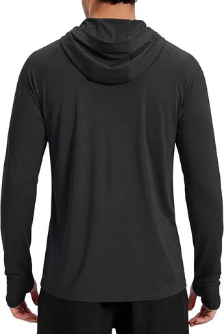 TACVASEN Men's Sun Shirts UPF 50+ Lightweight Fishing Sun Hoodie Long Sleeve UV SPF Swim Shirt Hiking Rash Guard in Kuwait
