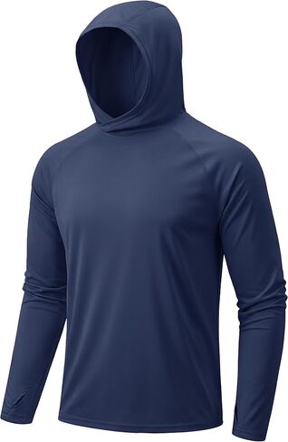 TACVASEN Men's Sun Shirts UPF 50+ Lightweight Fishing Sun Hoodie Long Sleeve UV SPF Swim Shirt Hiking Rash Guard in Kuwait