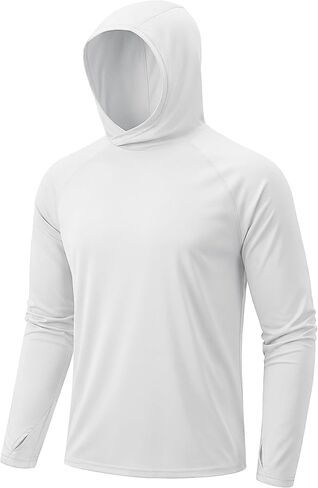TACVASEN Men's Sun Shirts UPF 50+ Lightweight Fishing Sun Hoodie Long Sleeve UV SPF Swim Shirt Hiking Rash Guard in Kuwait
