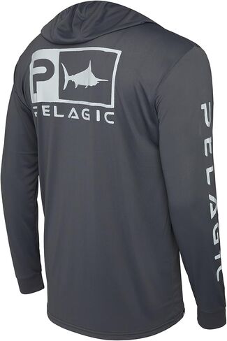 Apparel Men's Aquatek Rusted Icon Hooded Fishing Shirt in Kuwait