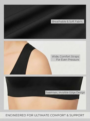 Black Cherry Seamless Chest Binder - FTM Transgender Compression Vest, Breathable, Invisible Tomboy Binder Top,X-Large,Black in Saudi Arabia