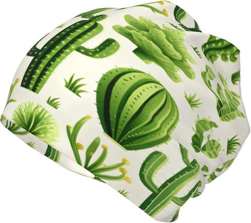 Cactus Patterns Beanie Hat for Kids Slouchy Warm Skull Cap Lightweight Soft Stretch Knit Hats Headwear for Boys Girls Kid Hat in Kuwait