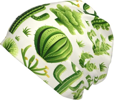 Cactus Patterns Beanie Hat for Kids Slouchy Warm Skull Cap Lightweight Soft Stretch Knit Hats Headwear for Boys Girls Kid Hat in Kuwait
