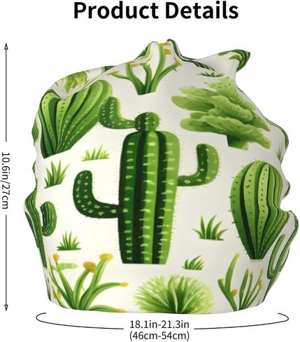 Cactus Patterns Beanie Hat for Kids Slouchy Warm Skull Cap Lightweight Soft Stretch Knit Hats Headwear for Boys Girls Kid Hat in Kuwait