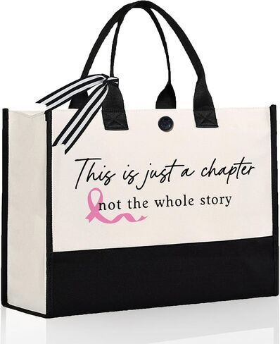 BaubleDazz Breast Cancer Gifts for Women, Large Capacity Tote Bag, Breast Cancer Awareness Accessories, Ovarian Cancer Care in Saudi Arabia