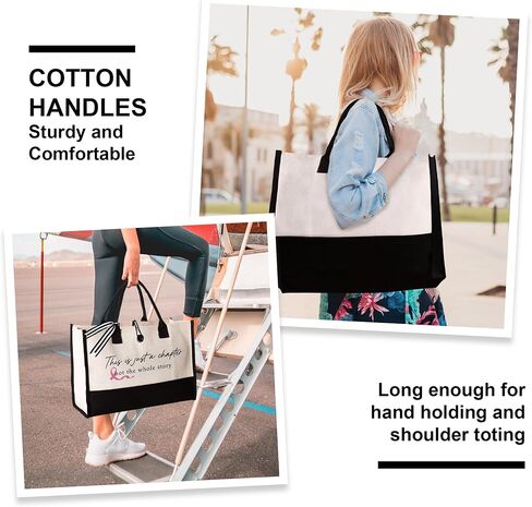 BaubleDazz Breast Cancer Gifts for Women, Large Capacity Tote Bag, Breast Cancer Awareness Accessories, Ovarian Cancer Care in Saudi Arabia