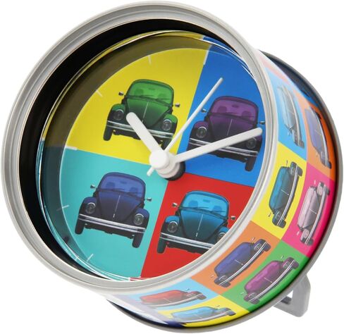 مجموعة BRISA VW - ساعة طاولة فولكس فاجن، ساعة مغناطيسية، ساعة MyClock قابلة للتخصيص أيضًا، هدية صورة بتصميم Beetle Bug (واجهات Beetle/متعددة الألوان) in Kuwait