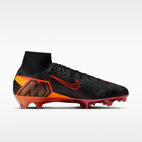 Nike Mercurial Superfly 10 Elite LV8 Firm-Ground High-Top Soccer Cleats (Black/Hyper Crimson) in Kuwait
