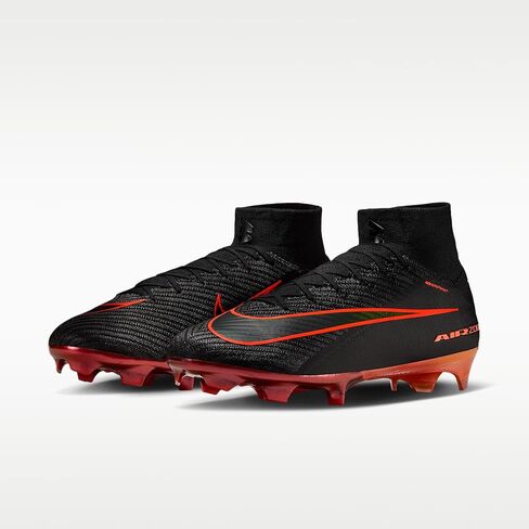 Nike Mercurial Superfly 10 Elite LV8 Firm-Ground High-Top Soccer Cleats (Black/Hyper Crimson) in Kuwait