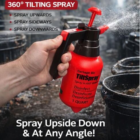 TiltSpray 32oz Spray Bottle – Sprays Upside Down & Any Angle, Heavy Duty Cleaning Sprayer for Hard-to-Reach Areas, Kitchen, Bathroom, Plants & Car Detailing – Leak Resistant, Adjustable Nozzle in Saudi Arabia