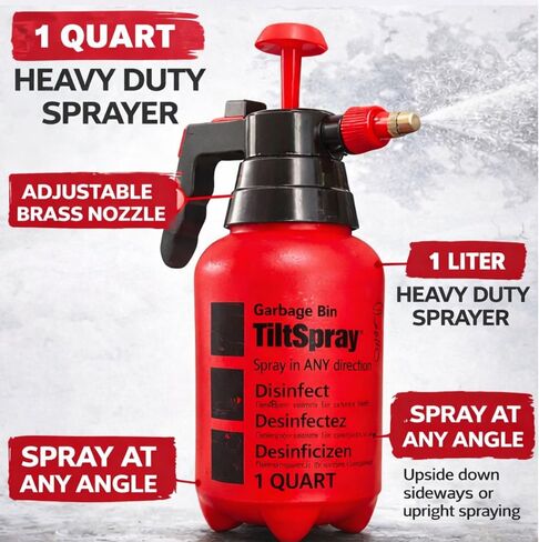 TiltSpray 32oz Spray Bottle – Sprays Upside Down & Any Angle, Heavy Duty Cleaning Sprayer for Hard-to-Reach Areas, Kitchen, Bathroom, Plants & Car Detailing – Leak Resistant, Adjustable Nozzle in Saudi Arabia