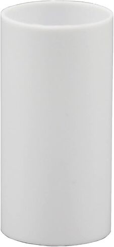 Creative Hobbies Set of 6, 3 Inch Tall White Plastic Candle Covers Sleeves Chandelier Socket Covers ~Standard (Medium) Base (Pack of 2) in Kuwait