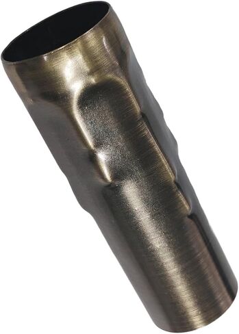 6-Pack E14 Lamp Sleeves, 25mm x 80mm Bronze Metal Tubes - Decorative Covers for Candle Bulb Holders in Saudi Arabia
