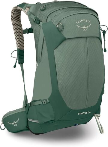 Osprey Stratos 34L Men's Hiking Backpack - Camping Bag with Waterproof Raincover, Bottle Pockets, & Gear Straps, Nirvana Blue in Kuwait