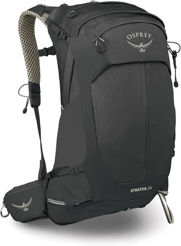 Osprey Stratos 34L Men's Hiking Backpack - Camping Bag with Waterproof Raincover, Bottle Pockets, & Gear Straps, Nirvana Blue in Kuwait