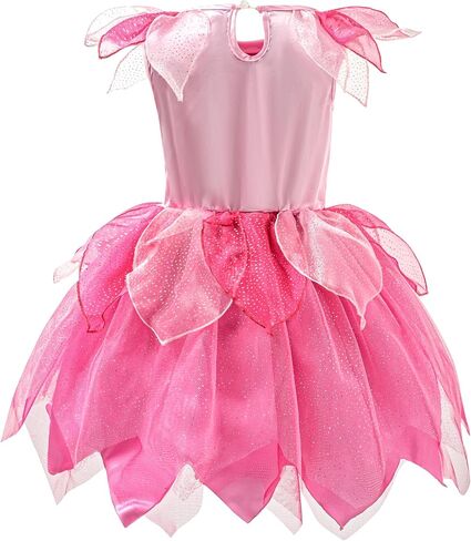 DJDLPARTY Fairy Costume for Girls 4-8Y, Toddler Kids Butterfly Costume Set with Dresses Wings Headband for Halloween Cosplay in Saudi Arabia