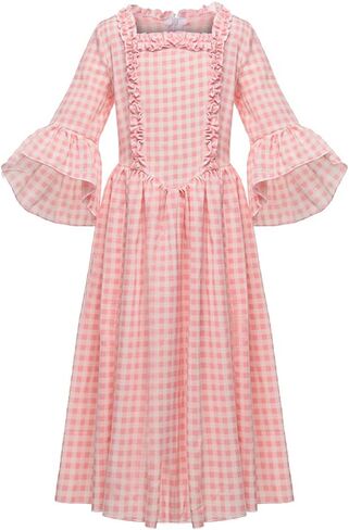 GRACEART Colonial Girls Dress Pioneer Costume Prairie Pilgrim Dress Kids in Kuwait