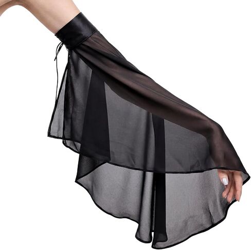 Ishua Detachable Bell Sleeves for Women Long Tulle Gloves for Wedding Halloween Dresses Party Cosplay Costume in Kuwait