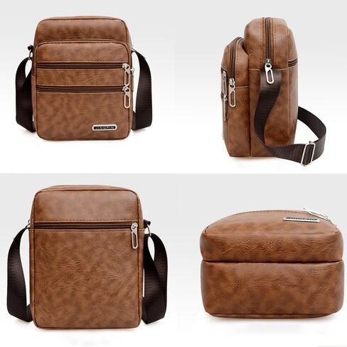 Men's Crossbody Bag Multi-layer Inclined Cross Bags Large Capacity Shoulder Bag Casual Cossbody Bags Fashionable Backpack in Kuwait