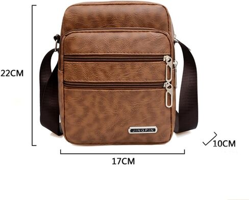 Men's Crossbody Bag Multi-layer Inclined Cross Bags Large Capacity Shoulder Bag Casual Cossbody Bags Fashionable Backpack in Kuwait