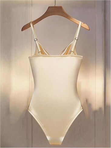 SHENHE Women's Cowl Neck Bodysuit Spaghetti Strap Ruched Draped Front Going Out Bodysuit in Kuwait