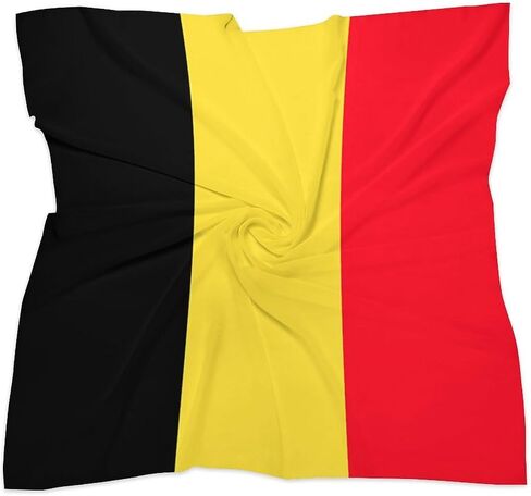 Flag Silk Scarf Head Hair Wraps Bandana Square Satin Head Scarf For Women in Saudi Arabia