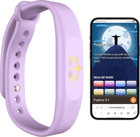 Bible Verse Bracelet,Silicone Daily Bible Verse Bracelet,NFC-Enabled Jesus Bracelets for IOS and Android,Christian Gifts for Women,Birthday Gifts for Women,Men,Teens.Gift For Mom and Father in Saudi Arabia