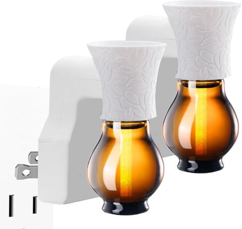 Blank Plug in Air Freshener Polarized Wall Plug Oil Diffuser for DIY Characteristic Home Scent from Natural Essential Oil, EO+Water, Fragrance Refill (White 4 Sets) in Kuwait