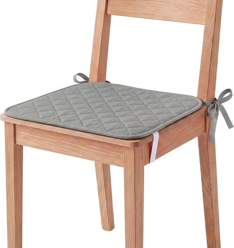 Flutesan 4 Pcs Waterproof Seat Covers for Dining Room Chairs Quilted Chair Seat Covers Pads with 2 Straps Upgraded Waterproof Non-Slip Cushions Machine Washable for Home Restaurant 19" x 19" (Beige) in Kuwait