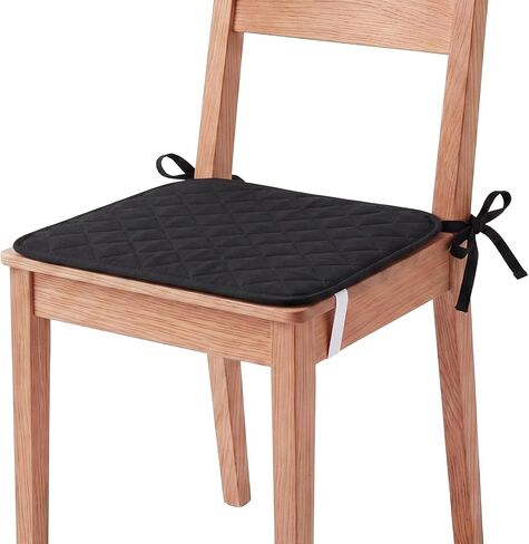 Flutesan 4 Pcs Waterproof Seat Covers for Dining Room Chairs Quilted Chair Seat Covers Pads with 2 Straps Upgraded Waterproof Non-Slip Cushions Machine Washable for Home Restaurant 19" x 19" (Beige) in Kuwait