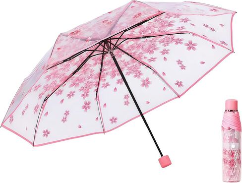 Travel Umbrella for Adults – Manual Compact Folding Umbrella with UV Protection, Lightweight & Portable for Backpack, Walking, or Car – Rain & Sun Ready in Kuwait