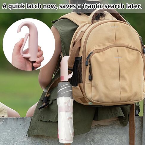 Cuby Cute Sun UV Umbrella for Kids, Girls & Women – Auto Open/Close Umbrellas with Easy Section-by-Section Folding, Portable Compact Travel Parasol with Carabiner Hook & SPF 50+ Sun Protection in Saudi Arabia