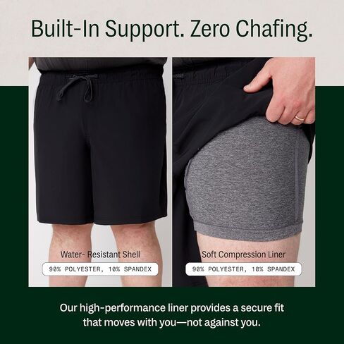 STRONGSIZE Men's Big and Tall 9" Athletic Shorts – Moisture Wicking Quick Dry Lined Shorts Sizes XL-8XL in Saudi Arabia