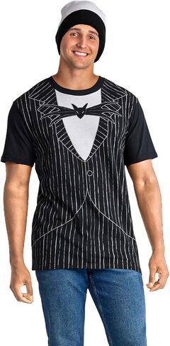 Disney The Nightmare Before Christmas Shirt Men's Jack Tuxedo Shirt and Beanie Set in Kuwait