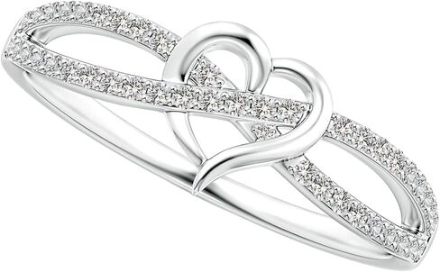 OIDEA Heart Infinity Rings for Women: Eternity Promise Rings for Her Cubic Zirconia Forever Love Knot Ring Stackable Wedding Bands Rings in Kuwait