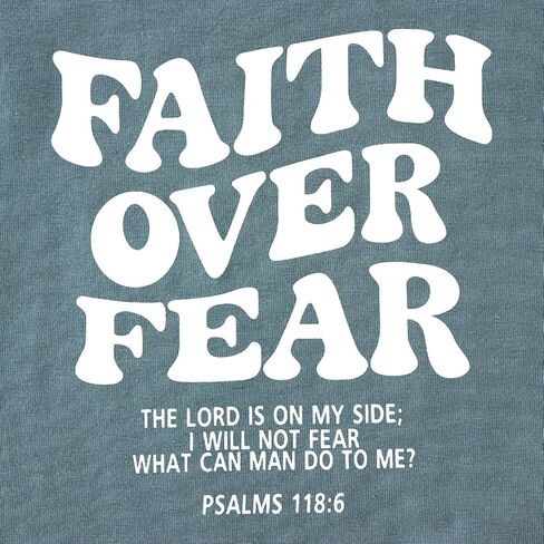 Ritatte Toddler Boys Faith Over Fear Shirt Christian Jesus T Shirts Kids Bible Verse Religious Graphic Tees Tops in Kuwait