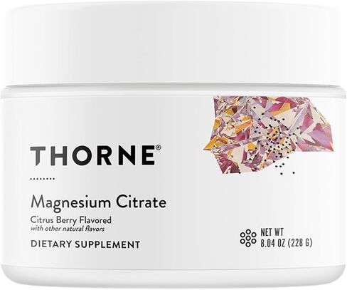 THORNE - Magnesium Citrate - Supports Healthy Muscle & Urinary Tract Function, Heart Health, Bone Health & Occasional Constipation Relief* - Citrus Berry Powder - Third-Party Certified - 60 Servings in Kuwait