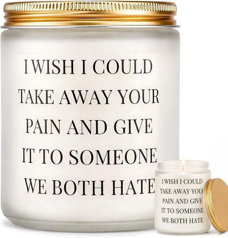 Get Well Soon Gifts for Women Men: Funny Thinking of You Gift After Surgery, Recovery & Sympathy Present for Friends, Family - Lavender & Eucalyptus Scented Soy Candle, 7oz - Cancer Comfort, Grieving in Saudi Arabia