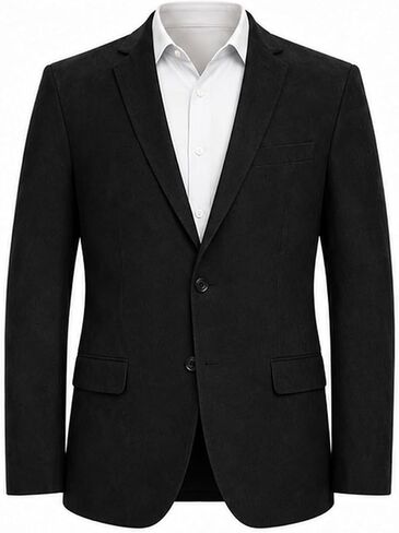 Men’s Microsuede Blazer Sport Coat – Classic 2 Button Soft Faux Suede Jacket, Short Regular Tall & Extra Tall Sizes in Saudi Arabia