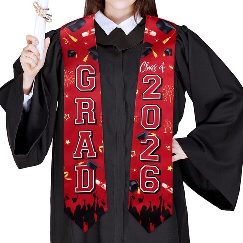 Serencatcher Graduation Stole Class Of 2026, Unisex Graduation Honor Stole Sash for High School College Students Grad Party in Kuwait