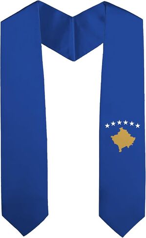 Kosovo Flag Graduation Sash Stole Scraf for Global International Study Abroad Adult Unisex in Saudi Arabia