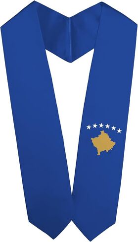 Kosovo Flag Graduation Sash Stole Scraf for Global International Study Abroad Adult Unisex in Saudi Arabia